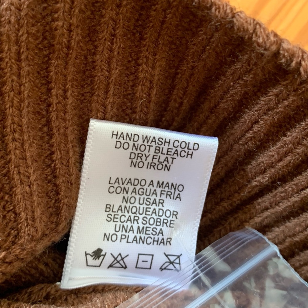 NWOT! Love Tree Chocolate Knit Cardigan Size M - Picture 10 of 11